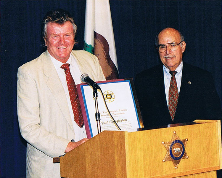 Paul with Sherriff Sherman Block