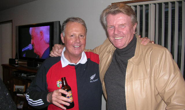 John Campbell and Paul Muggleston at the after match function